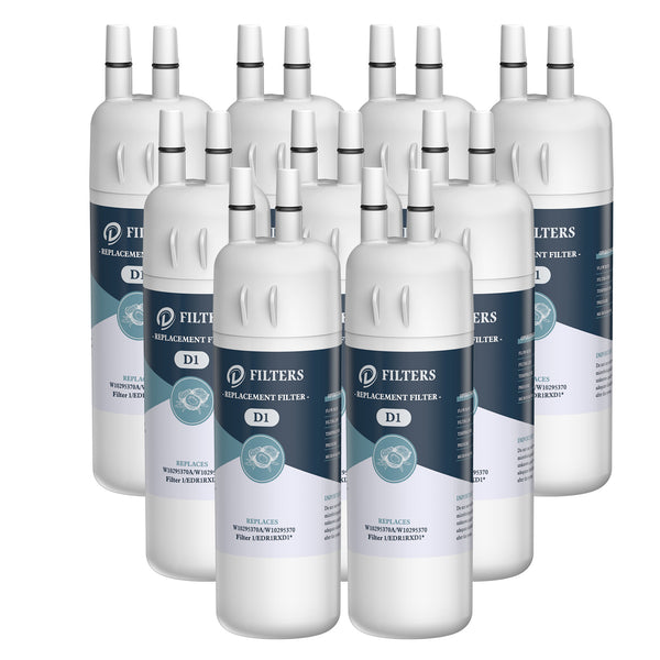 W10295370A Filter 1 Compatible EDR1RXD1 Water Filter  Refrigerator, Made by Dfilters 9Packs